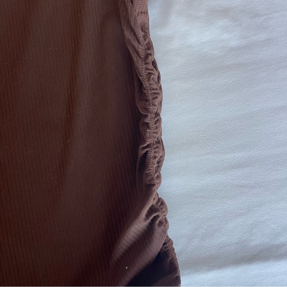 Lululemon Ribbed Short Sleeve Top in Java - Picture 6 of 7